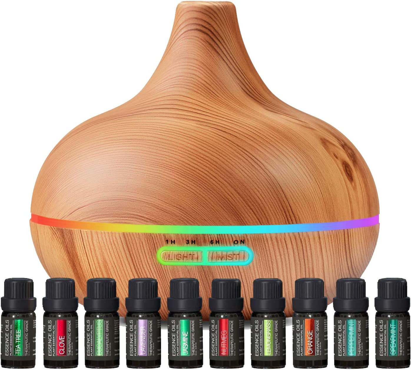Diffuser Gift Set with 10 Essential Oils